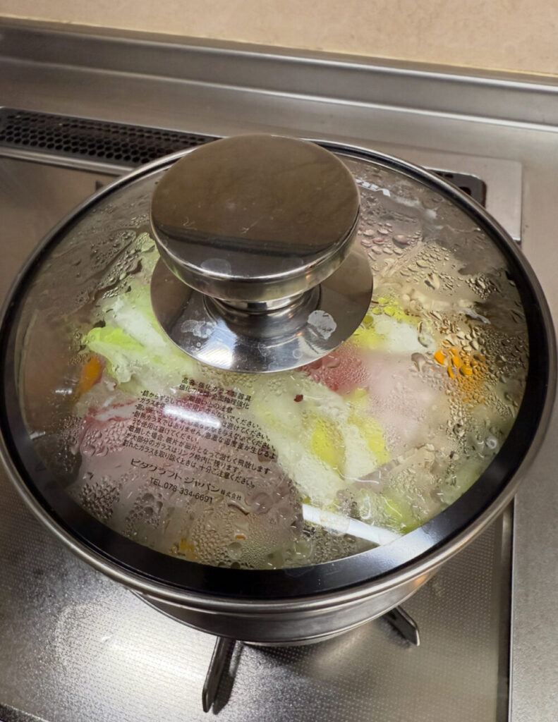 中身の見える蒸し器