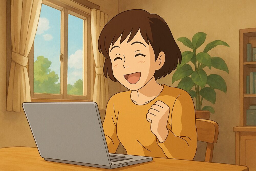 審査通過の喜び