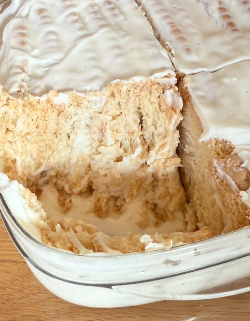 チーズケーキの断面