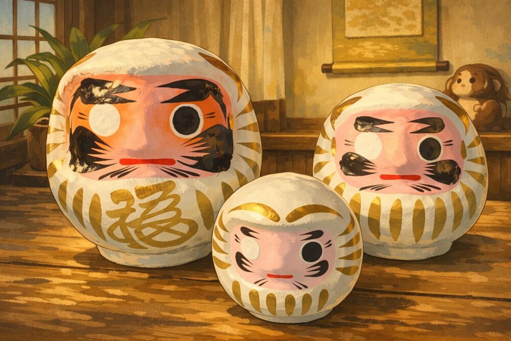 縁起物白だるま