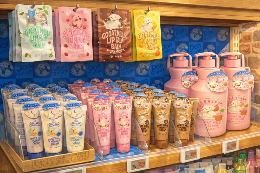 ミナモヤギミルク商品