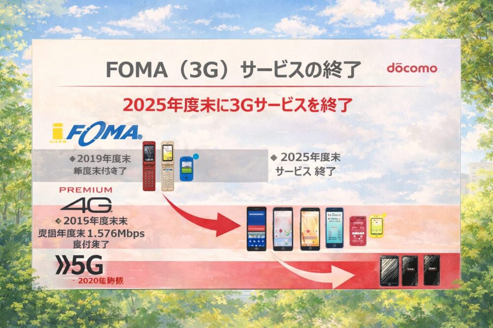 ３Ｇサービス終了
