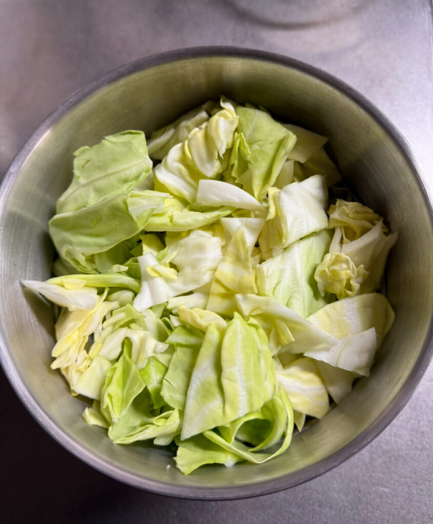 残り野菜のキャベツ