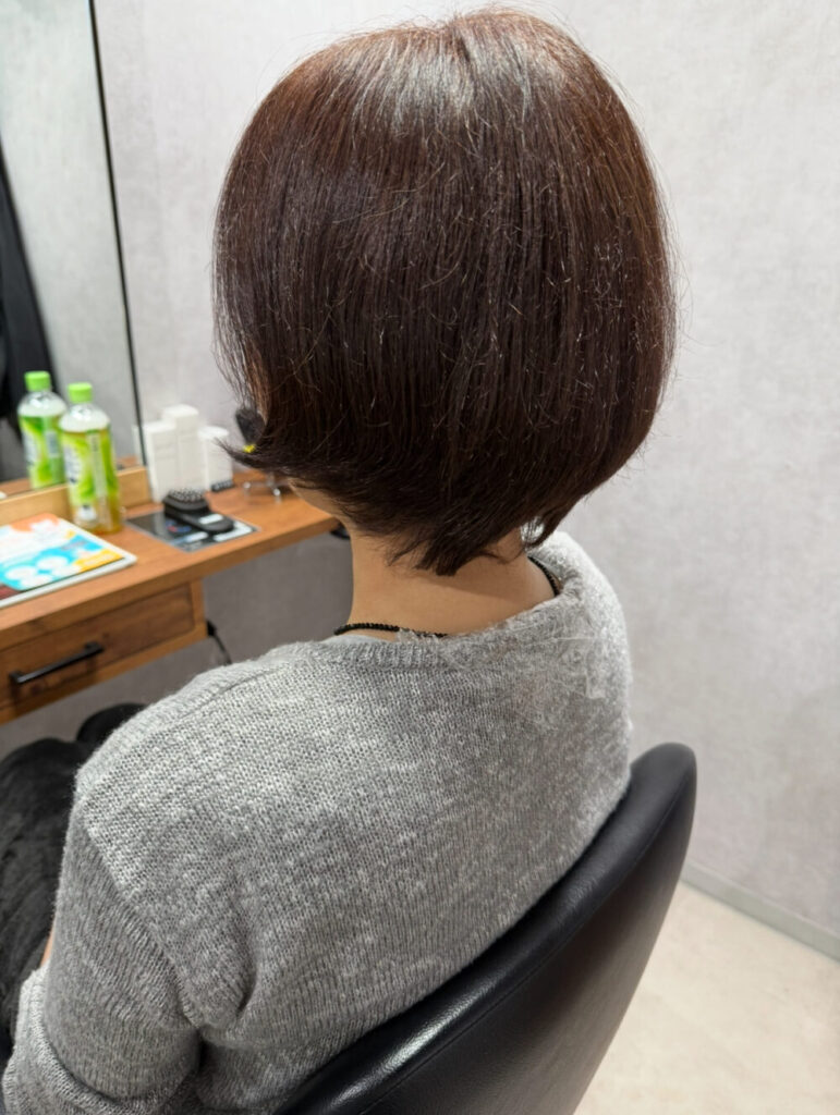 カット前の髪の毛