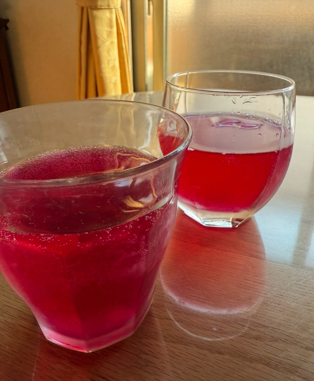 紫蘇ジュース炭酸